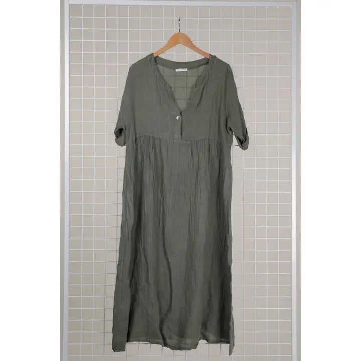 chinese dress ladies Italian Linen Women's Dress main image 1